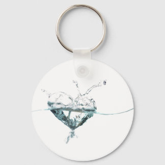 water heart key ring