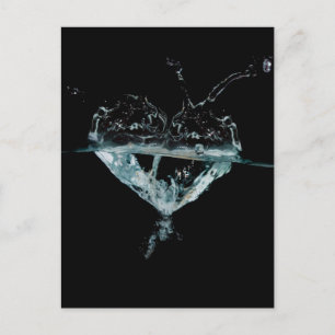 water heart postcard