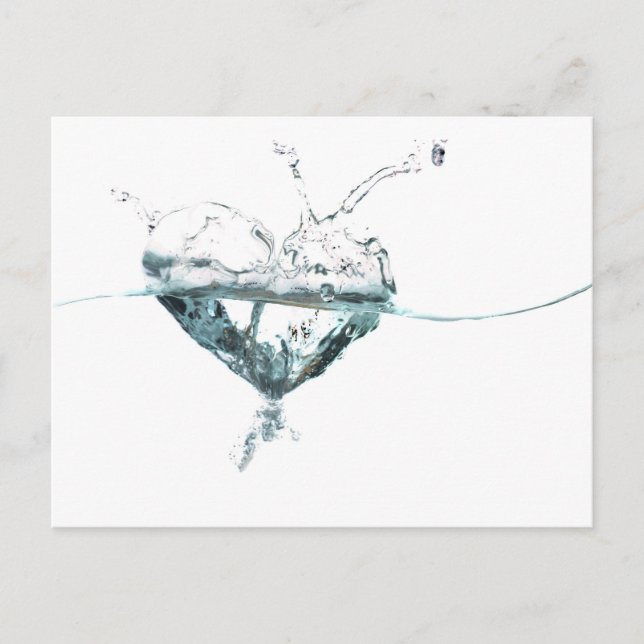 water heart postcard (Front)