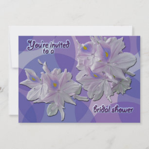 Water Hyacinth Bridal Shower Invitation
