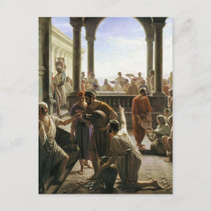 Water into Wine (Wedding at Cana) by Carl Bloch Postcard