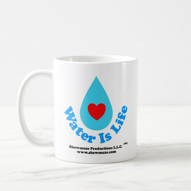 Water Is Life_Design #1 Coffee Mug (Left)