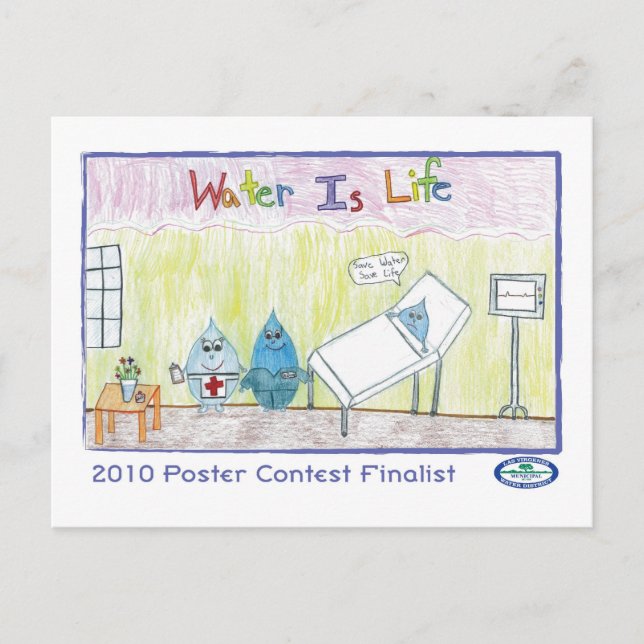 Water Is Life Postcard (Front)