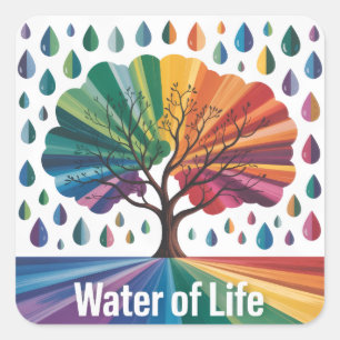 Water Is Life Square Sticker