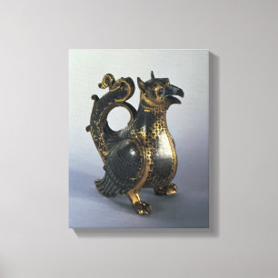Water jug in the shapeof a griffin canvas print