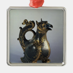 Water jug in the shapeof a griffin metal tree decoration