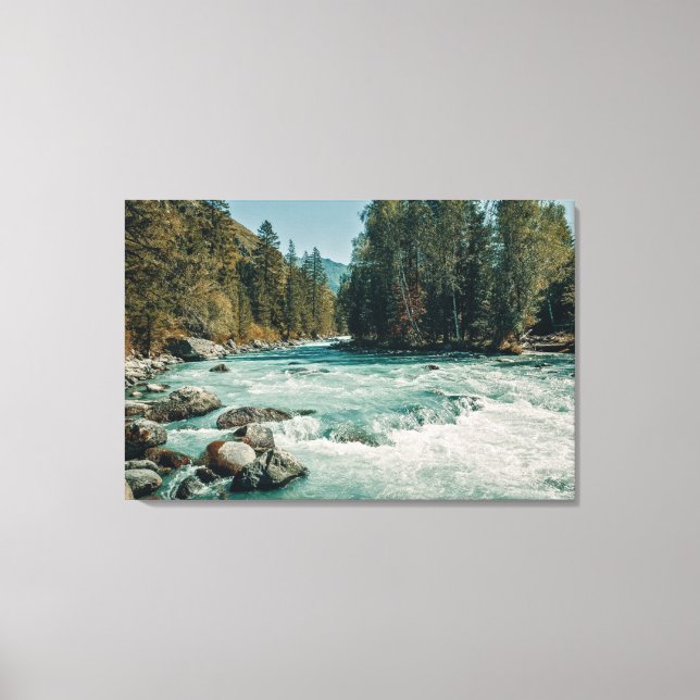 Water | Kucherla River, Altai Mountains Canvas Print (Front)