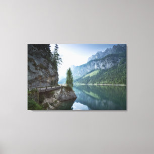 Water Lake Gosau Salzkammergut Austria Canvas Print