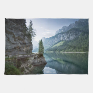 Water Lake Gosau Salzkammergut Austria Tea Towel