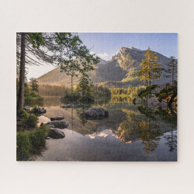 Water | Lake Hintersee Berchtesgaden Germany Jigsaw Puzzle (Horizontal)