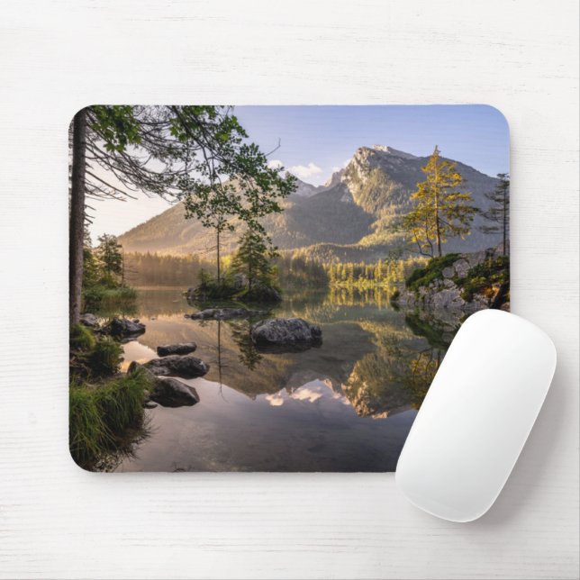 Water | Lake Hintersee Berchtesgaden Germany Mouse Pad (With Mouse)