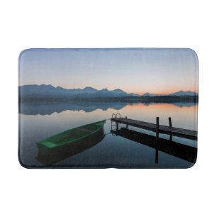 Water Lake Hopfen Bavarian Alps Germany Bath Mat