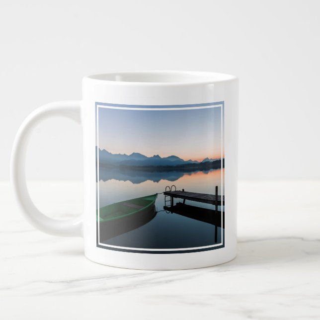 Water | Lake Hopfen Bavarian Alps Germany Large Coffee Mug (Left)