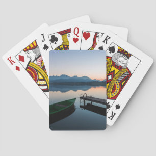 Water Lake Hopfen Bavarian Alps Germany Playing Cards