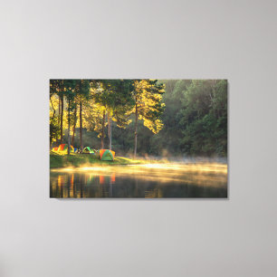 Water   Lake in Meahongson, Thailand Canvas Print