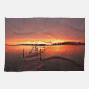 Water Lake Minnetonka, Minnesota Tea Towel