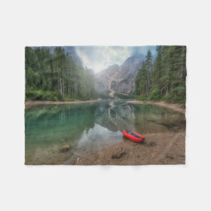 Water   Lake South Tyrol, Italy Fleece Blanket