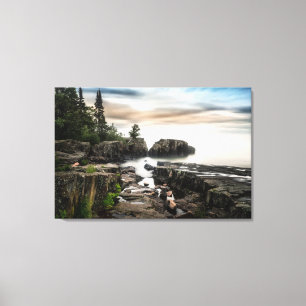 Water Lake Superior Grand Marais, Minnesota Canvas Print