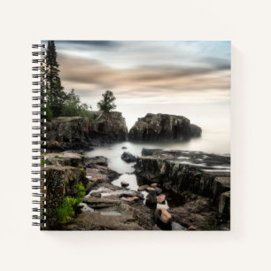 Water Lake Superior Grand Marais, Minnesota Notebook