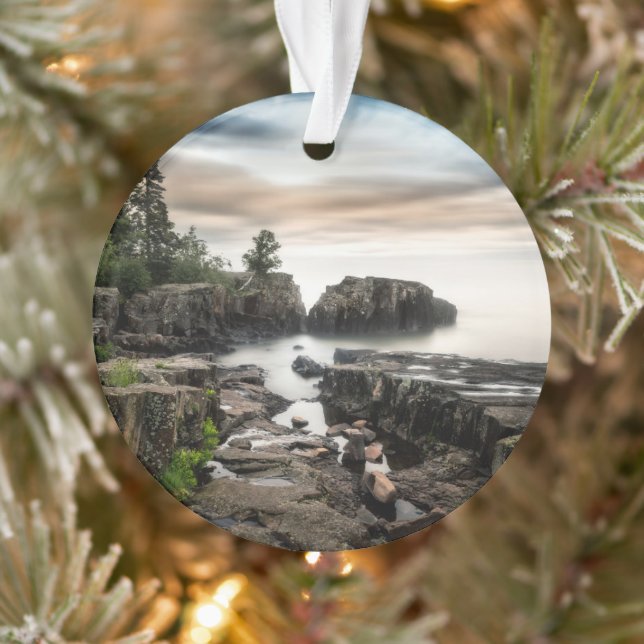 Water | Lake Superior Grand Marais, Minnesota Ornament (Tree)