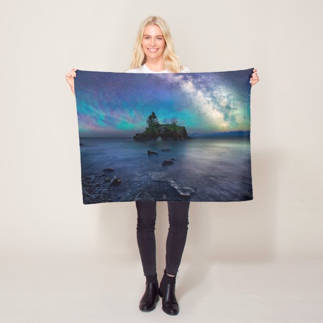 Water | Lake Superior Minnesota Fleece Blanket (In Situ)