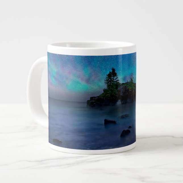 Water | Lake Superior Minnesota Large Coffee Mug (Front Left)