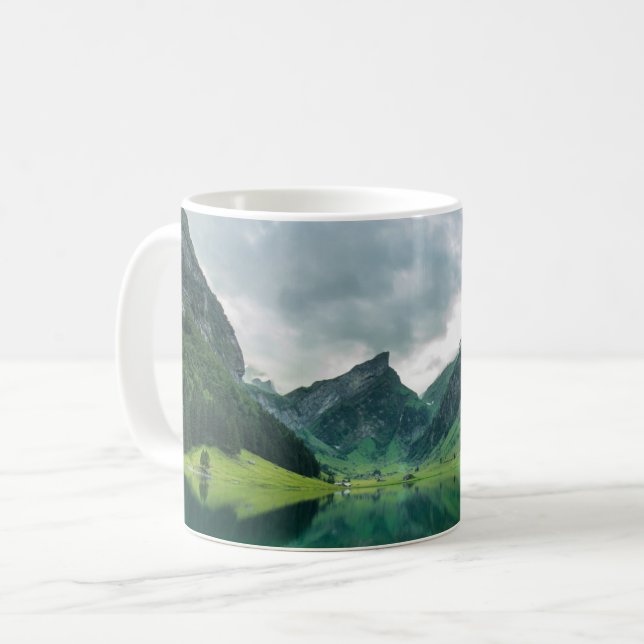 Water | Lake Swiss Alps Coffee Mug (Front Left)