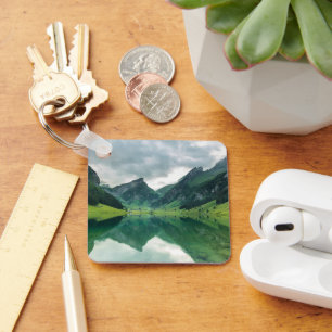 Water Lake Swiss Alps Key Ring