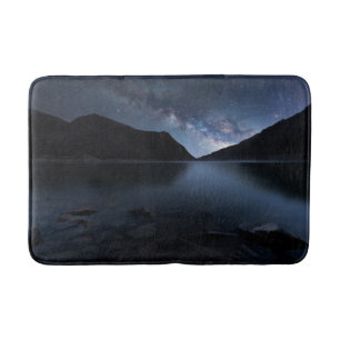 Water Lakeshore at Night Bath Mat