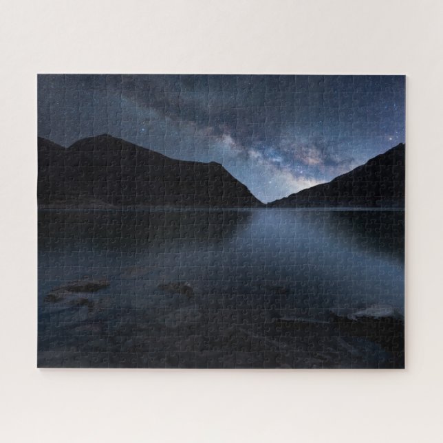 Water | Lakeshore at Night Jigsaw Puzzle (Horizontal)