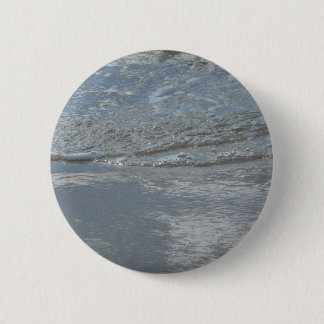 Water Lapping on the Beach Abstract Photography 6 Cm Round Badge