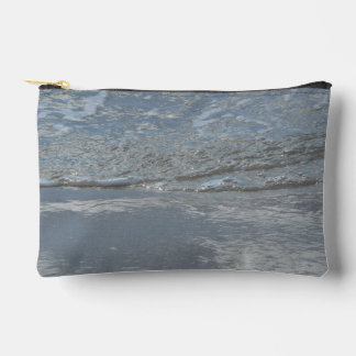 Water Lapping on the Beach Abstract Photography Accessory Pouch