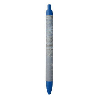 Water Lapping on the Beach Abstract Photography Blue Ink Pen