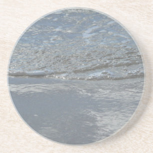 Water Lapping on the Beach Abstract Photography Coaster