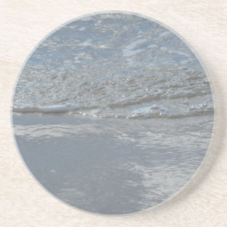 Water Lapping on the Beach Abstract Photography Coaster