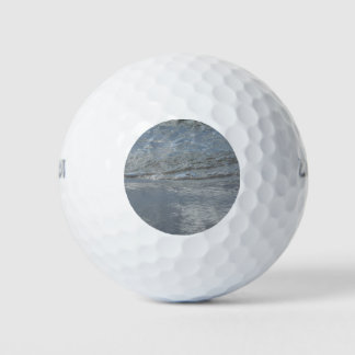 Water Lapping on the Beach Abstract Photography Golf Balls