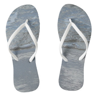 Water Lapping on the Beach Abstract Photography Jandals