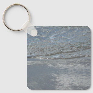 Water Lapping on the Beach Abstract Photography Key Ring