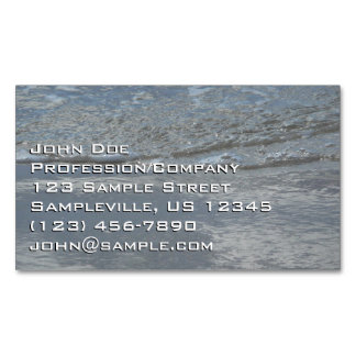 Water Lapping on the Beach Abstract Photography Magnetic Business Card