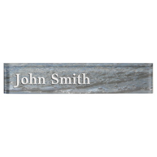 Water Lapping on the Beach Abstract Photography Nameplate