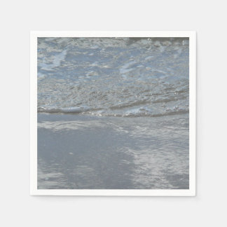 Water Lapping on the Beach Abstract Photography Napkin