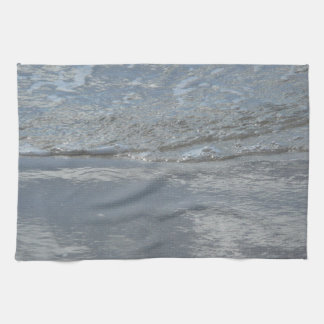 Water Lapping on the Beach Abstract Photography Tea Towel