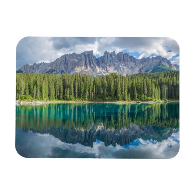 Water | Latemar Mountain Range Magnet (Horizontal)