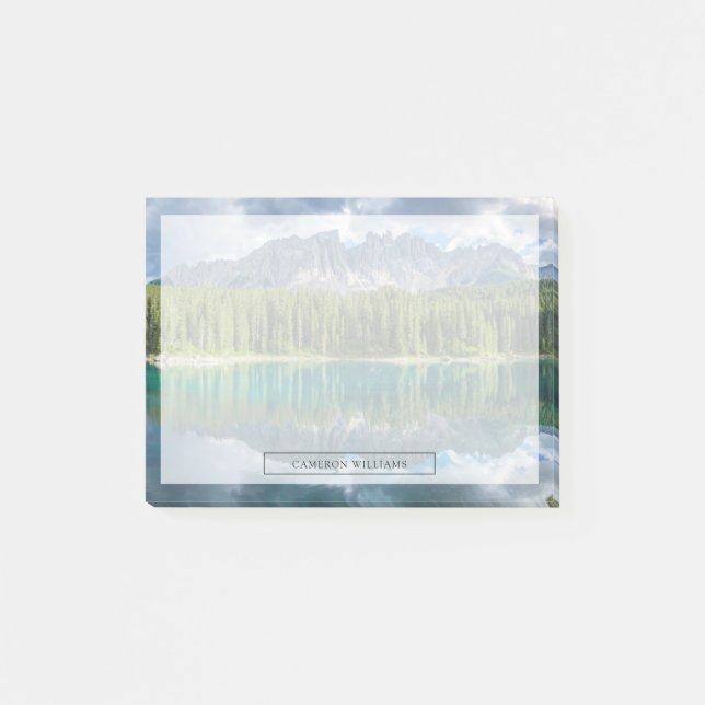 Water | Latemar Mountain Range Post-it Notes (Front)