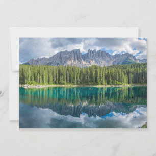 Water Latemar Mountain Range Thank You Card