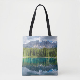 Water Latemar Mountain Range Tote Bag