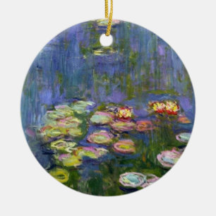 Water Lilies 10 Ceramic Tree Decoration