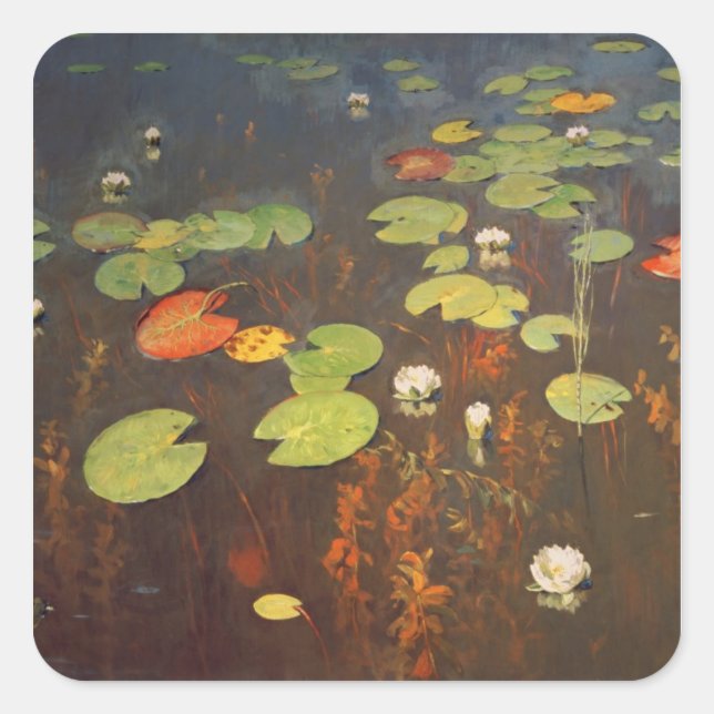 Water Lilies 1895 Square Sticker (Front)