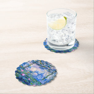 Water Lilies, 1919, by Claude Monet, Paper Coaster
