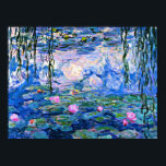 Water Lilies, 1919, painting by Monet Poster<br><div class="desc">Water Lilies,  famous painting by Impressionist artist Oscar-Claude Monet</div>